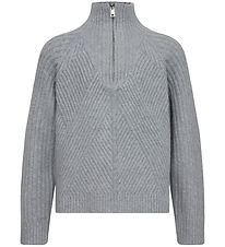 Sofie Schnoor Bluse - Strick - Grey Melange