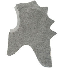 Huttelihut Balaclava - Wool - 2-layer - Medium+ Grey Melange