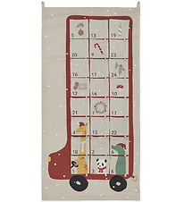 OYOY Weihnachtskalender - Bus - Clay/Rot