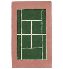 OYOY Decke - Tennis Decke - 150x88 cm - Grün/Rose