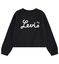 Levis Sweatshirt - Jet Black w. White