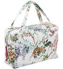 Christina Rohde Toiletry Bag - Bluegrey w. Flowers