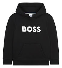 BOSS Hoodie - Black w. White