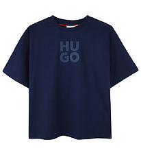 HUGO T-shirt - Medieval Blue w. Logo