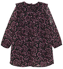 Creamie Dress - Flower Dot - Black