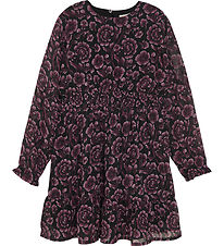 Creamie Dress - Flower Dot - Black