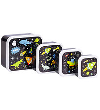 A Little Lovely Company Lunchbox Set - 4 pcs - Galaxy