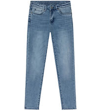 Indverskt Blue Jeans Jeans - Straight Fit - Notað Light Denim