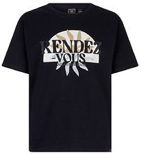 Indian Blue Jeans T-shirt - Rendez Vous - Black