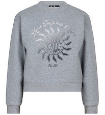 Indian Blue Jeans Blouse - Dark Grey Melange