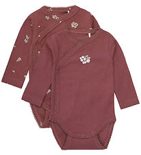Fixoni Bodysuit L/Æ - 2-Pack - Rib - Wild Ginger