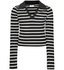 Grunt Blouse - GRWiky - Black-Off White