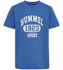 Hummel Stuttermabolur - HmlPrint - Bright Cobalt