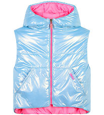 Billieblush Padded Gilet - Alaskan Blue/Pink