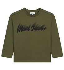 Little Marc Jacobs Blouse - Winter Moss w. Black