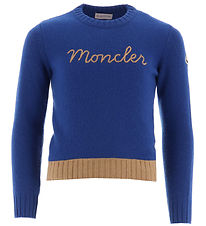 Moncler Blouse - Wool - Blue w. Brown