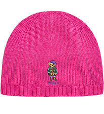 Polo Ralph Lauren Mütze m. Fleece - Strick - Pink