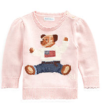 Polo Ralph Lauren Blouse - Knitted - Pink w. Soft Toy