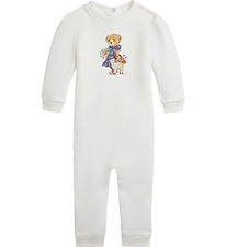 Polo Ralph Lauren Jumpsuit - White w. Soft Toy