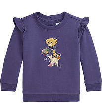 Polo Ralph Lauren Sweatshirt - Purple w. Soft Toy