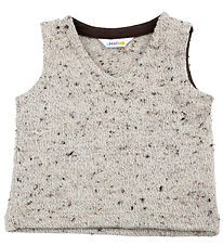 Joha Waistcoat - Knitted - Wool - Beige