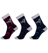 Chaussettes JBS - 3 Pack - CR7 - Noir/Gris