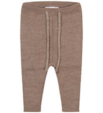 Flöss Trousers - Wool - Knitted - Kaya - Ash Melange