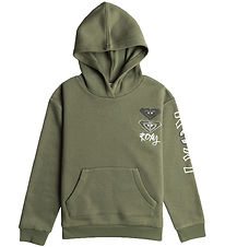 Roxy Hoodie - Surf Feeling Brushed - Oil Green