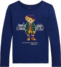 Polo Ralph Lauren Blouse - Blauw m. Knuffel