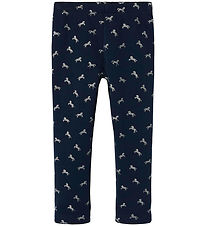 Name It Leggings - NmfTavina - Dark Sapphire/Glitter