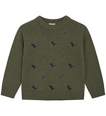 Hust and Claire Blouse - Knitted - Pelle - Ivy Melange w. Dinosa
