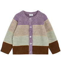 Hust and Claire Cardigan - Knitted - Charlotte - Dark Plum w. Gl
