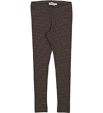 Leggings MarMar - Rib - Modal - Nori Green Stripe