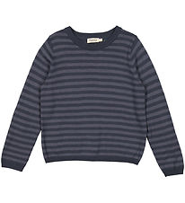 MarMar Blouse - Wool - Tano - Deep Lake Stripe