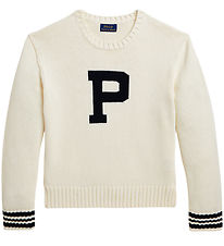 Polo Ralph Lauren Blouse - Knitted - White w. Black