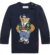 Polo Ralph Lauren Blússa - Prjónað - Dökkblátt M. Bangsi