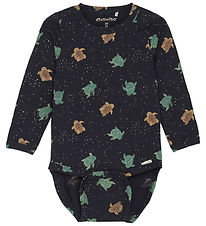 Minymo Bodysuit L/æ - Dark Navy