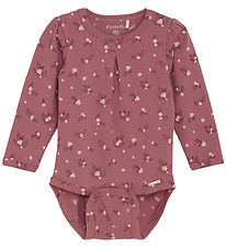 Minymo Bodysuit L/æ - Deco Rose