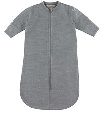 Voksi Sleeping Bag w. Sleeves - Wool - Grey Melange