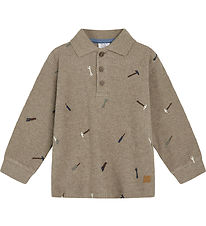 Hust and Claire Polo shirt - Rib - Stevie - Beaver w. Tool