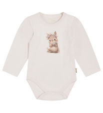 Hust and Claire Bodysuit L/æ - Britt - Wheat Melange w. Rabbit