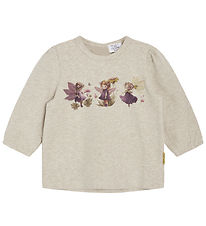 Hust and Claire Blouse - Alma - Beige Melange w. Glitter