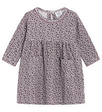 Hust and Claire Dress - Waffle Fabric - Dilay - Gray Lilac w. Fl