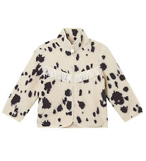 Stella McCartney Kids Fleecejacke - Weiß/Kohlegrau