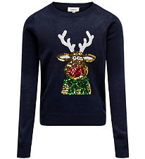 Kids Only Knitted - KogXmas - Night Sky/Sequin Reindeer