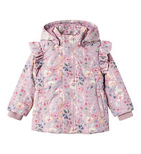 Name It Puffer Jacket - NmfMountains05 - Mauve Shadows/Flower
