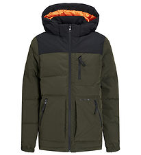 Jack & Jones Steppjacke - JJEOtto - Raisin/Black Blocking/Black