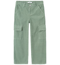 Name It Corduroy Trousers - NkfBella - Lily Pad