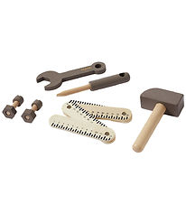 Flexa Play Verktygsset - 8 st. - Brown/naturträ