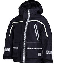 Ildhu Winter Coat - Norly - Navy w. Glow-In-The-Dark Reflectors